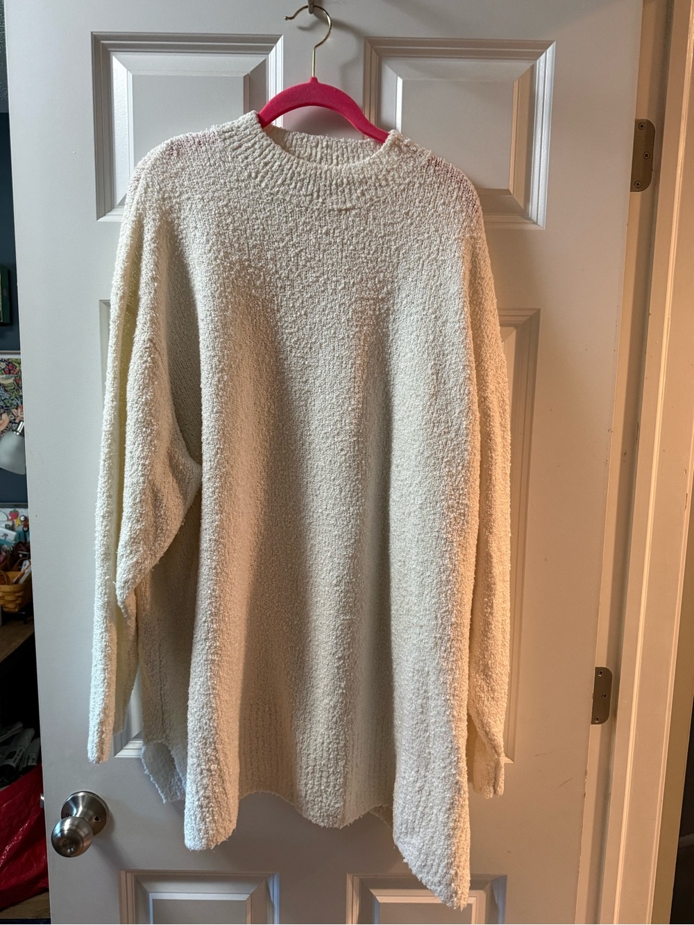 Able Cream Crewneck Bouclé Sweater